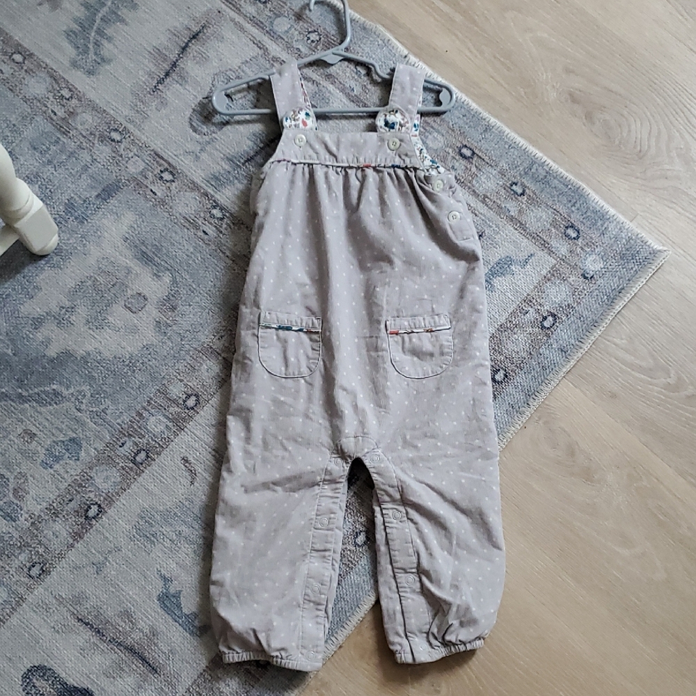 Baby Boden Bunny Corduroy Overalls Sz18-24m